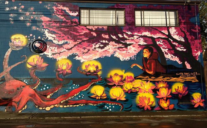     Buddhists Temple mural by Chelsea O'Sullivan. Photo courtesy of the artist