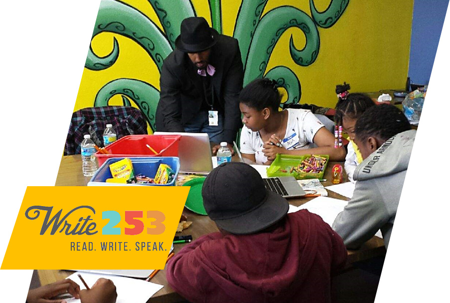 Tacoma non-profit offers creative writing workshops and summer camps to provide educational experiences and academic assistance to youth who experience poverty.