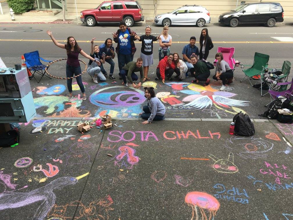 SOTA chalk PARK(ing) Day 2016