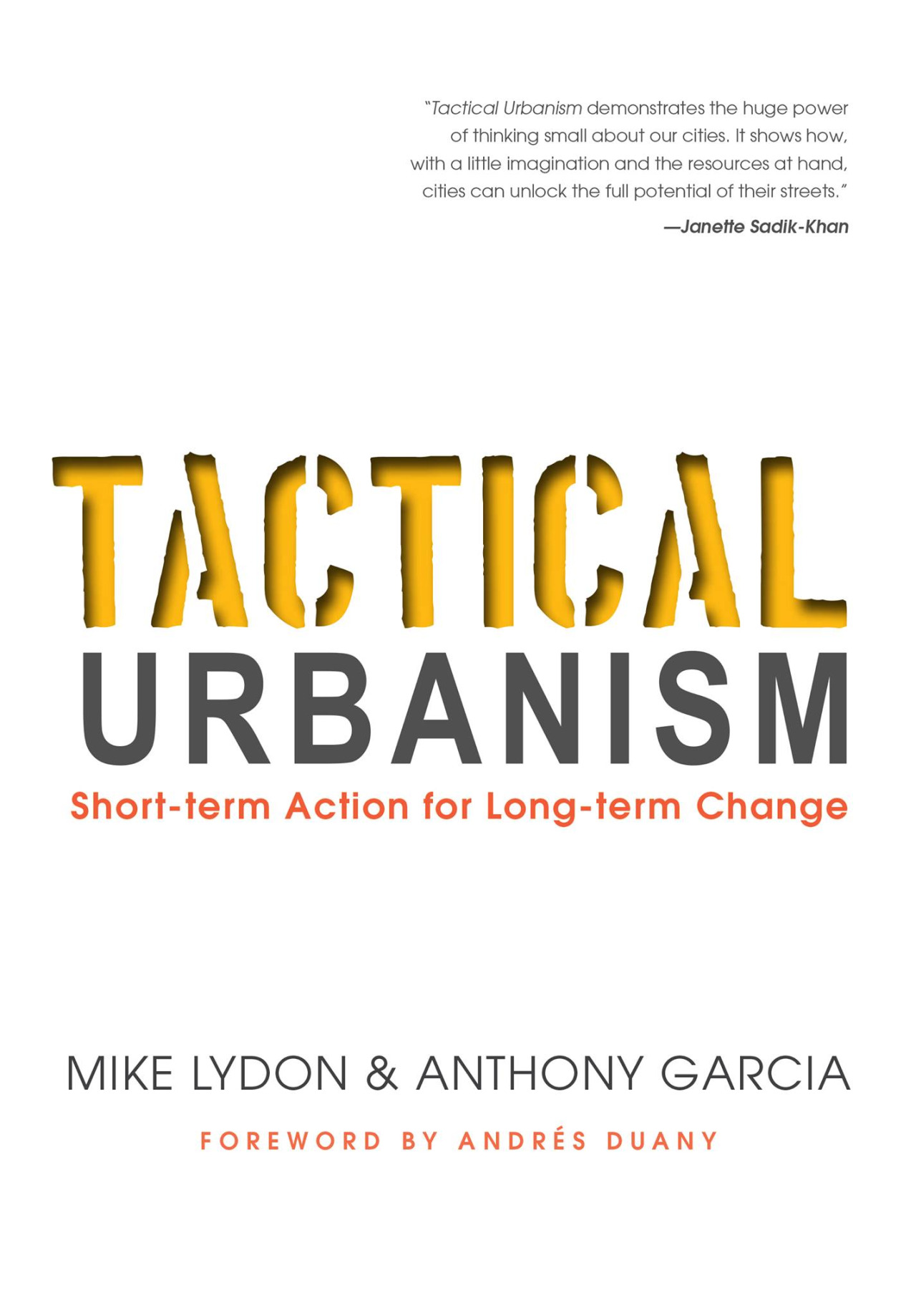 Tactical Urbanism Book Cover