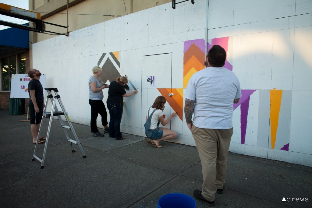 Diana Leigh Surma and volunteers mural on MLK Jr Way.jpg