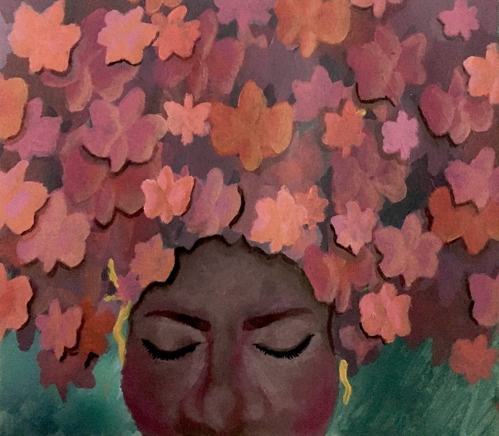 Painting by student artist Chardanae Odegard